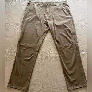 EUC RHONE Stretch Commuter Chino Pants in Khaki Tan 41X30